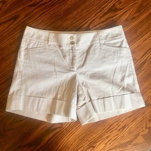 White House Black Market Striped Shorts